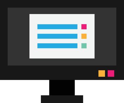 Monitor Computer Screen vector