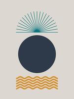 abstract poster for decoration, printable easy to edit for beginner vector