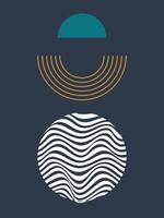 abstract poster for decoration, printable easy to edit for beginner vector