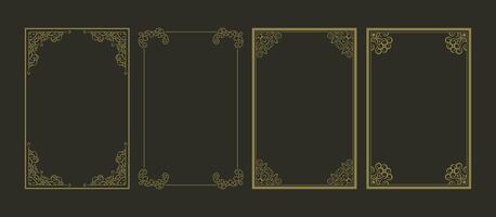 Frame ornamental elements design collection vector