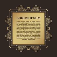 Luxury calligraphy ornament frame line design vector