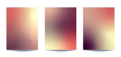 set abstract multi color gradient backgrounds of vibrant colors with modern style colors. For covers, wallpapers, brands, social media and other mobile projects vector