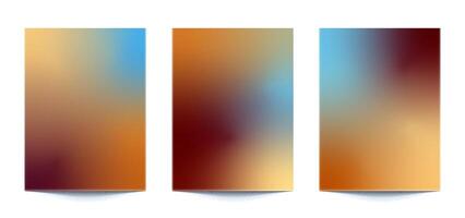 set abstract multi color gradient backgrounds of vibrant colors with modern style colors. For covers, wallpapers, brands, social media and other mobile projects vector