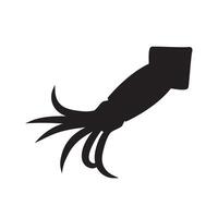 Squid solid icon, seafood concept, korean octopus squid sign, glyph style icon for mobile concept and web design. vector