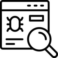 Bug Report Icon. Bug Finder Icon vector