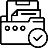 Verify File Icon. Approve File Icon vector