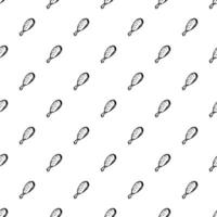 Seamless pattern with chicken legs. meat background. Doodle chicken legs icons. Seamless meat pattern vector