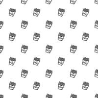 Seamless fast food pattern. fast food background vector