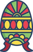 Faberge linear color illustration vector