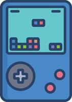 Game linear color illustration vector