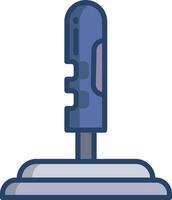 joystick linear color illustration vector