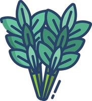 Brich Whisk linear color illustration vector