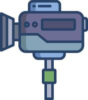 camera linear color illustration vector