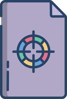 Printing Machine linear color illustration vector