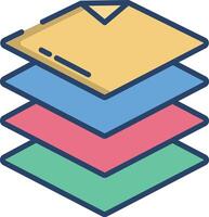 ink linear color illustration vector