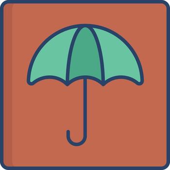 Fragile linear color illustration vector