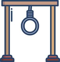 hang linear color illustration vector