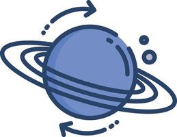 astrophysics linear color illustration vector