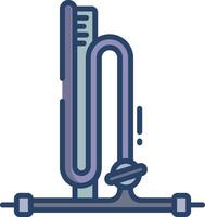 manometer linear color illustration vector