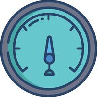 barometer linear color illustration vector