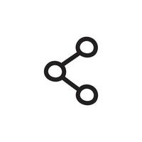 share line icon vector