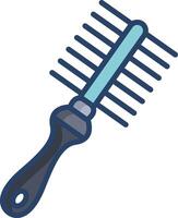 Comb linear color illustration vector