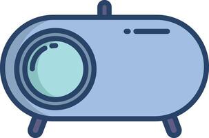 Cat litter box linear color illustration vector