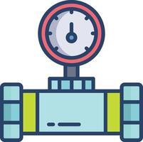Meter linear color illustration vector