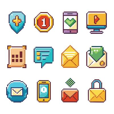 Contact Us icon set collection for websites and mobile applications