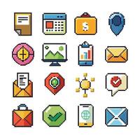 Contact Us icon set collection for websites and mobile applications vector