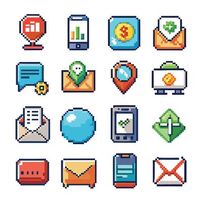 Contact Us icon set collection for websites and mobile applications