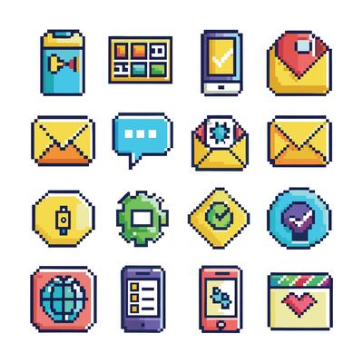 Contact Us icon set collection for websites and mobile applications