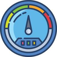 Meter linear color illustration vector