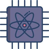 Photonics linear color illustration vector