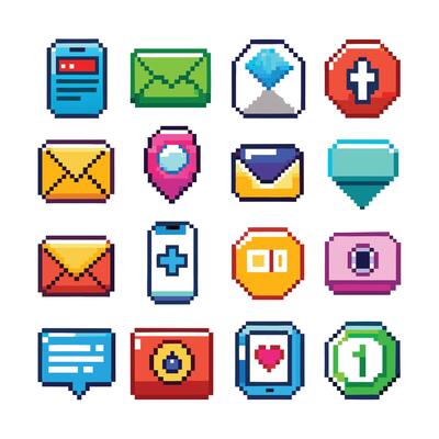 Contact Us icon set collection for websites and mobile applications