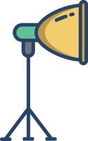 Lighting linear color illustration vector