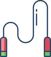 Workout linear color illustration vector