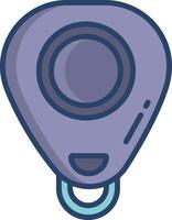 Clicker linear color illustration vector