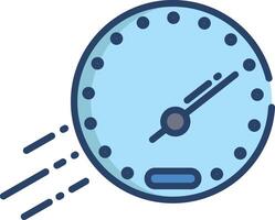 Velocity linear color illustration vector