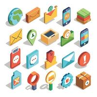 Contact Us icon set collection for websites and mobile applications vector