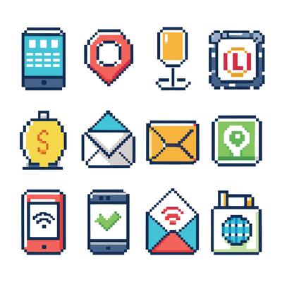 Contact Us icon set collection for websites and mobile applications