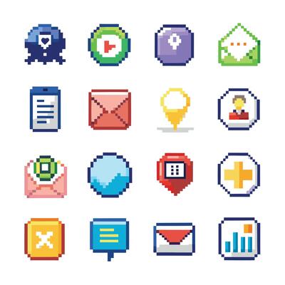 Contact Us icon set collection for websites and mobile applicationsContact Us icon set collection for websites and mobile applications