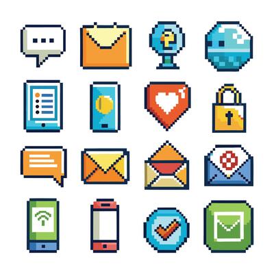 Contact Us icon set collection for websites and mobile applicationsContact Us icon set collection for websites and mobile applications