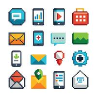 Contact Us icon set collection for websites and mobile applications vector