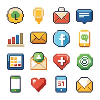 Contact Us icon set collection for websites and mobile applications