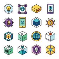 Contact Us icon set collection for websites and mobile applications vector
