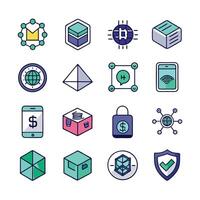 Contact Us icon set collection for websites and mobile applications vector