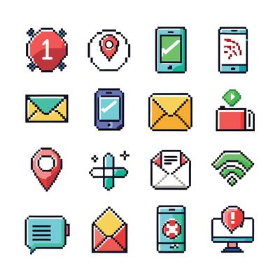 Contact Us icon set collection for websites and mobile applications