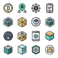 Contact Us icon set collection for websites and mobile applications vector