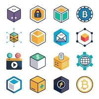 Contact Us icon set collection for websites and mobile applications vector